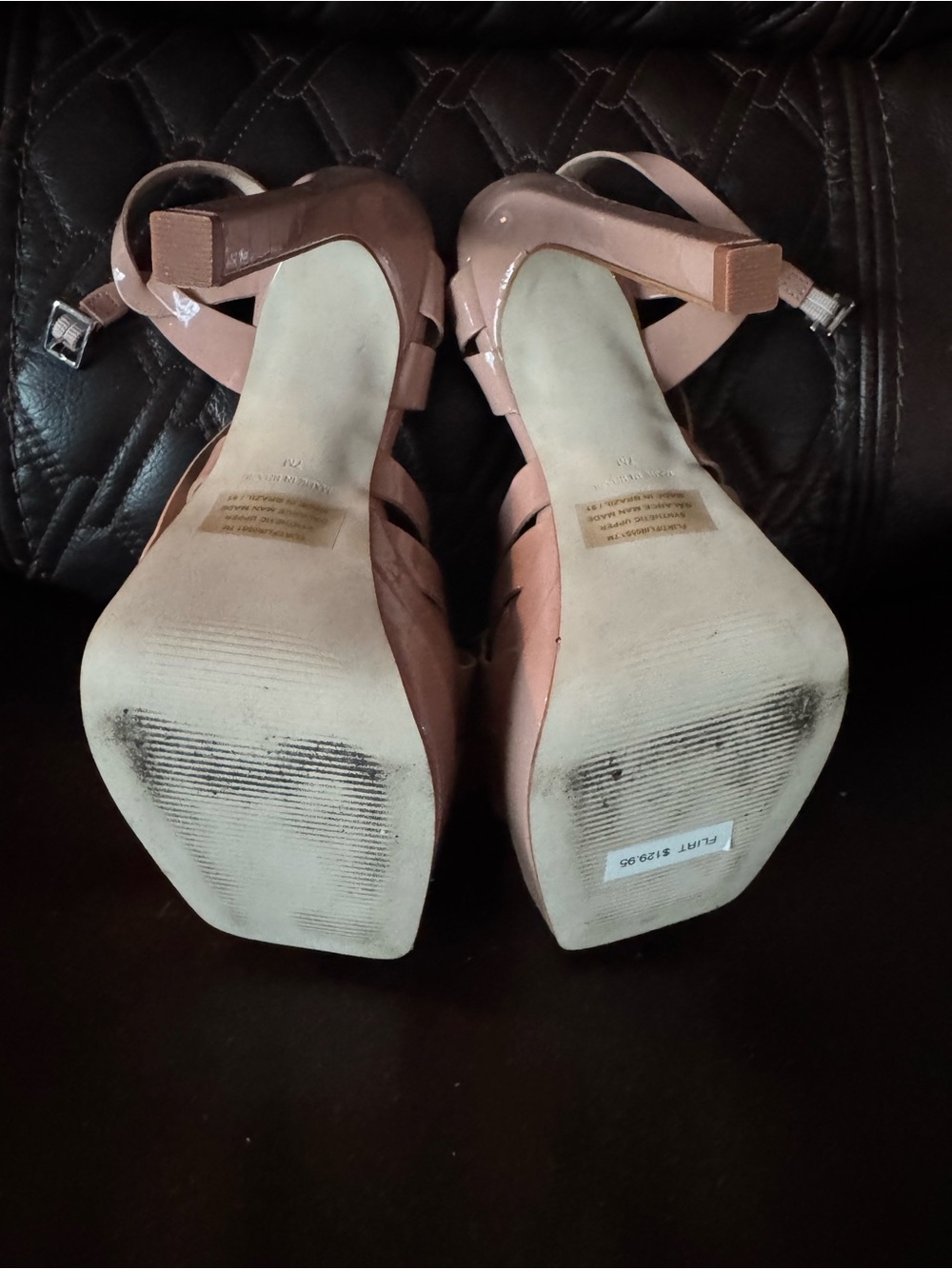 Steve Madden Nude Patent Platform Heels - Picture 6 of 6